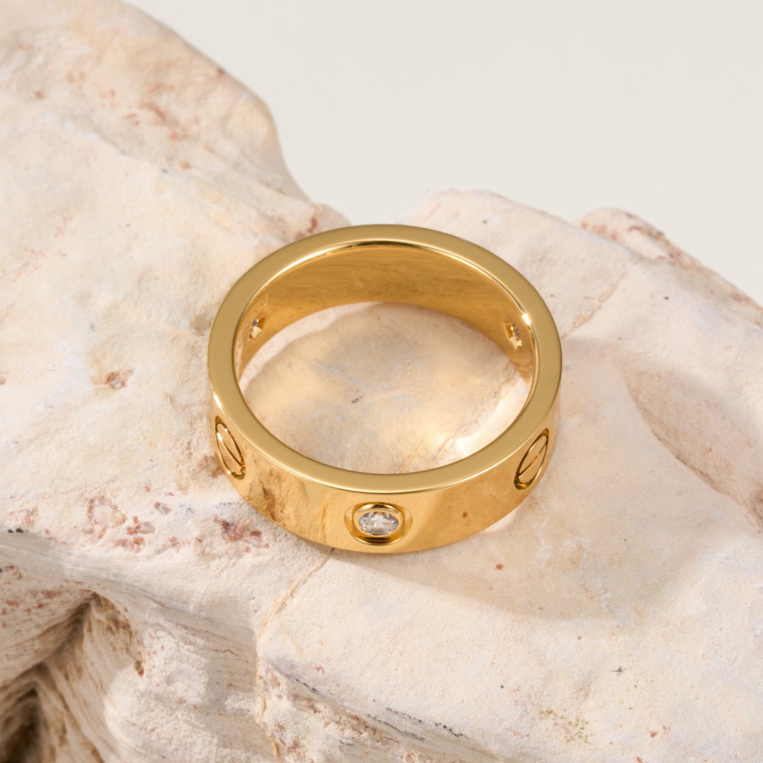 [Royal] LOVE 4MM 1 DIAMOND RING