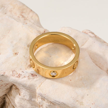 [Royal] LOVE 4MM 1 DIAMOND RING