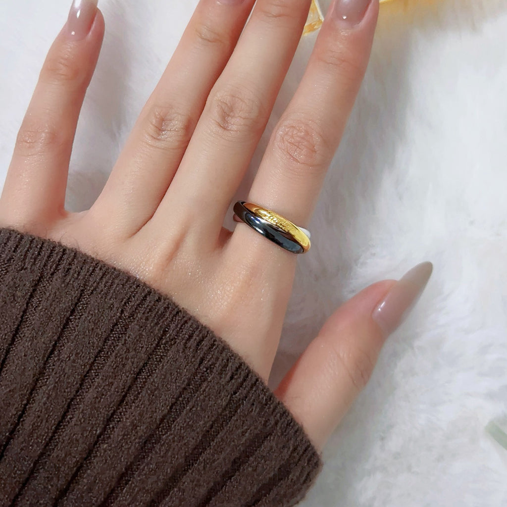 [Royal] TRINITY 3.2MM RING BLACK CERAMIC