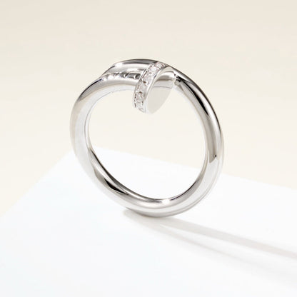 [Royal] JUSTE RING 2.6MM HALF DIAMOND