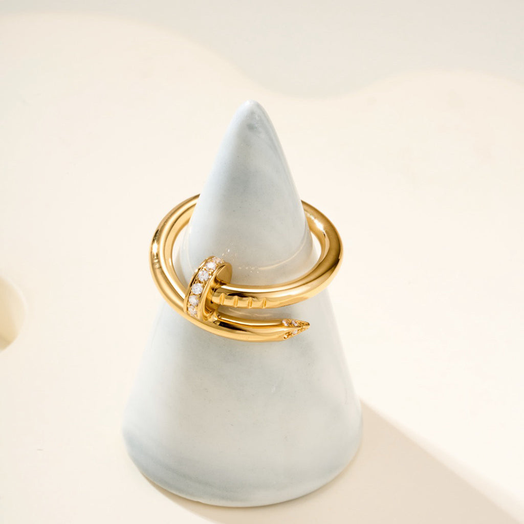 [Royal] JUSTE RING 2.6MM HALF DIAMOND