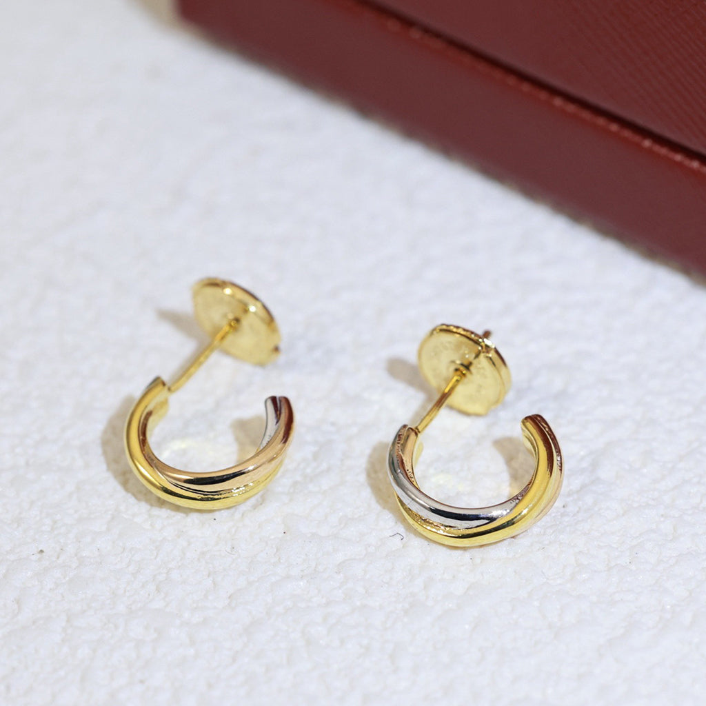 [Royal] TRINITY ON DIAMOND MINI EARRINGS