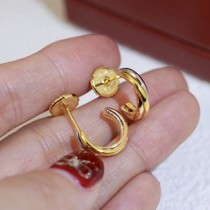 [Royal] TRINITY ON DIAMOND MINI EARRINGS