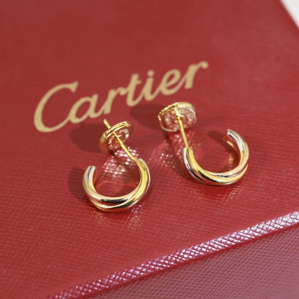 [Royal] TRINITY ON DIAMOND MINI EARRINGS