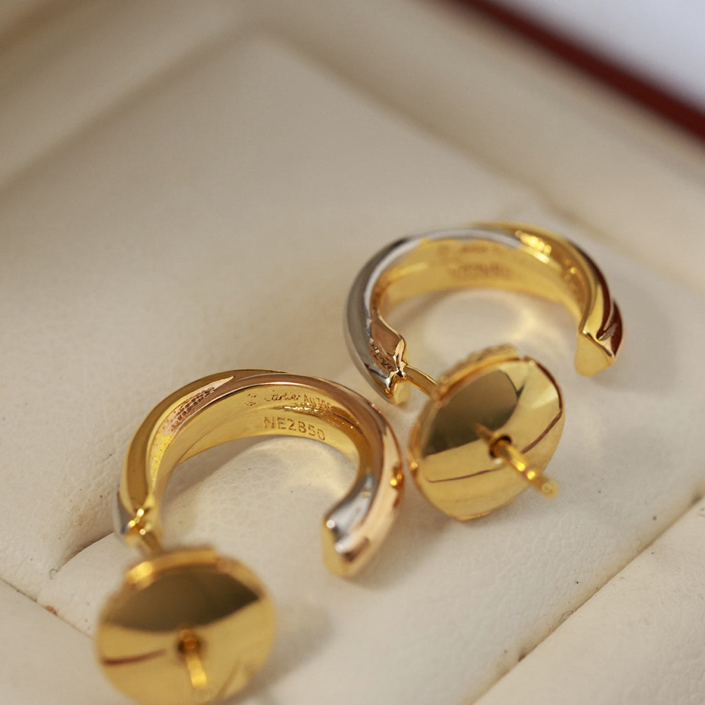 [Royal] TRINITY ON DIAMOND MINI EARRINGS