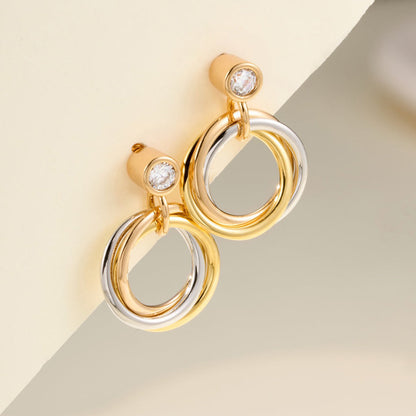 [Royal] TRINITY ON DIAMOND  EARRINGS
