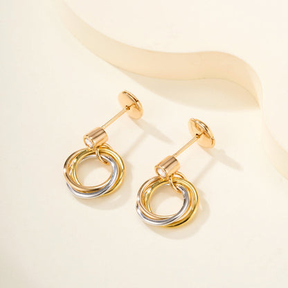 [Royal] TRINITY ON DIAMOND  EARRINGS
