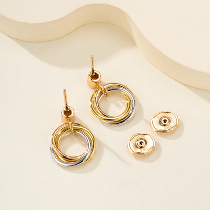 [Royal] TRINITY ON DIAMOND  EARRINGS