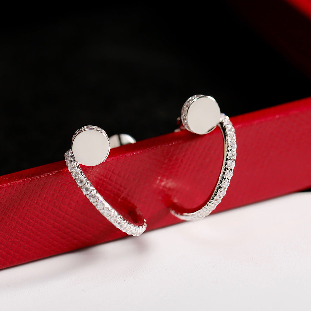 [Royal] JUSTE FULL DIAMOND SMALL EARRINGS