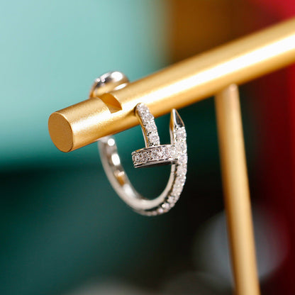 [Royal] JUSTE FULL DIAMOND SMALL EARRINGS