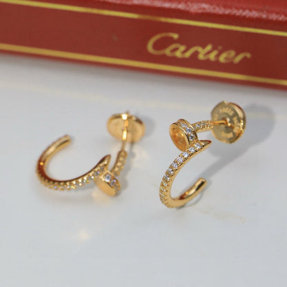 [Royal] JUSTE FULL DIAMOND DOUBLE EARRINGS