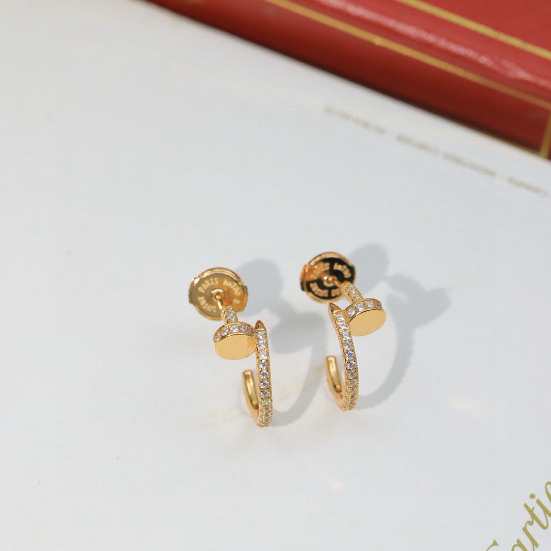 [Royal] JUSTE FULL DIAMOND DOUBLE EARRINGS