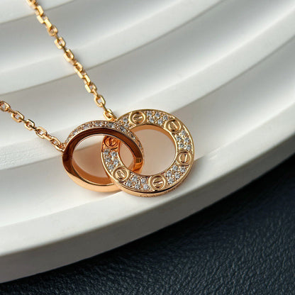 [Royal] LOVE  FULL DIAMOND PENDANT NECKLACE