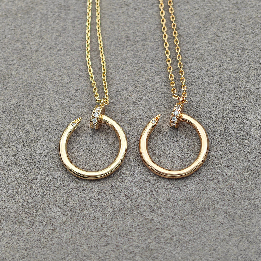 [Royal] JUSTE NECKLACE HALF DIAMOND
