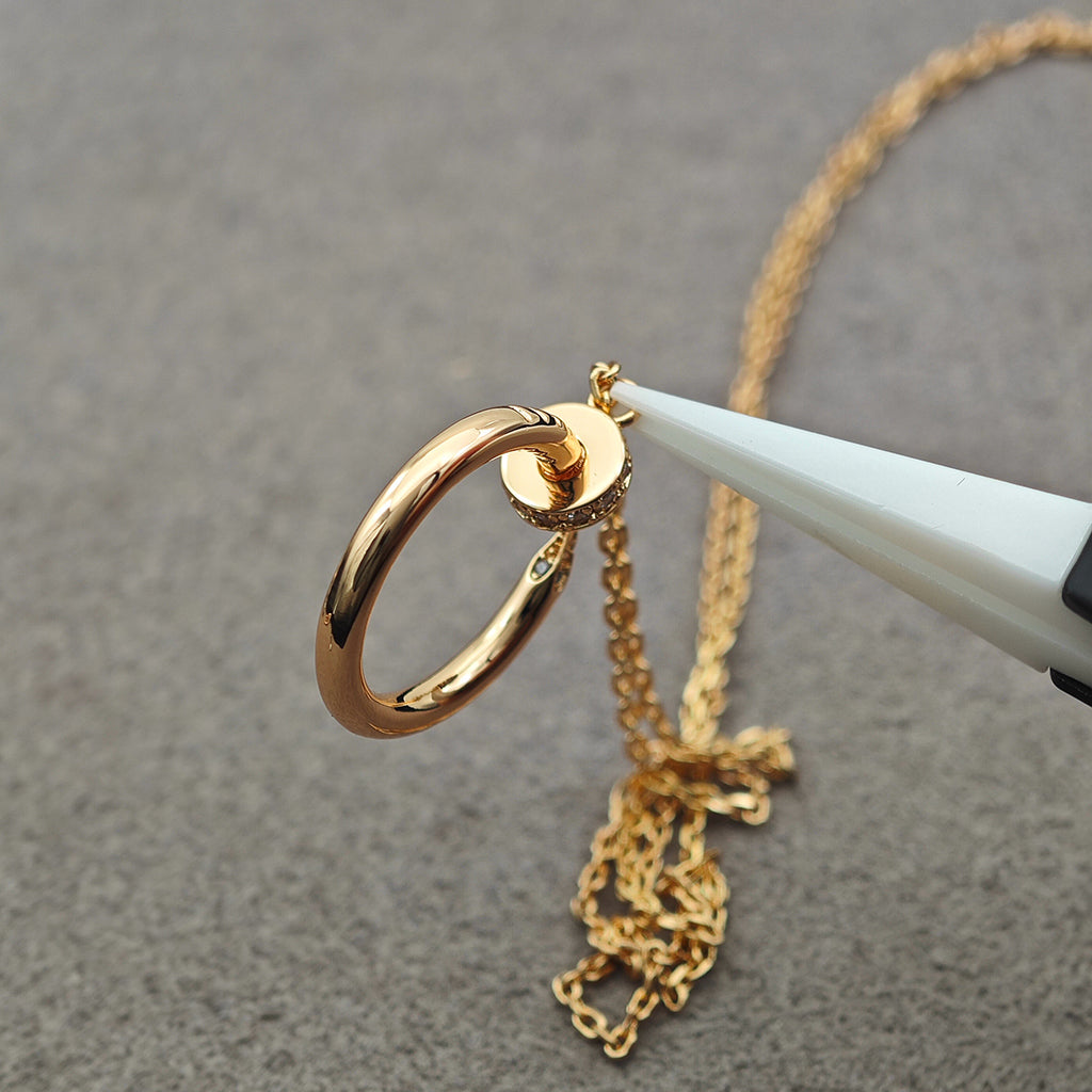 [Royal] JUSTE NECKLACE HALF DIAMOND