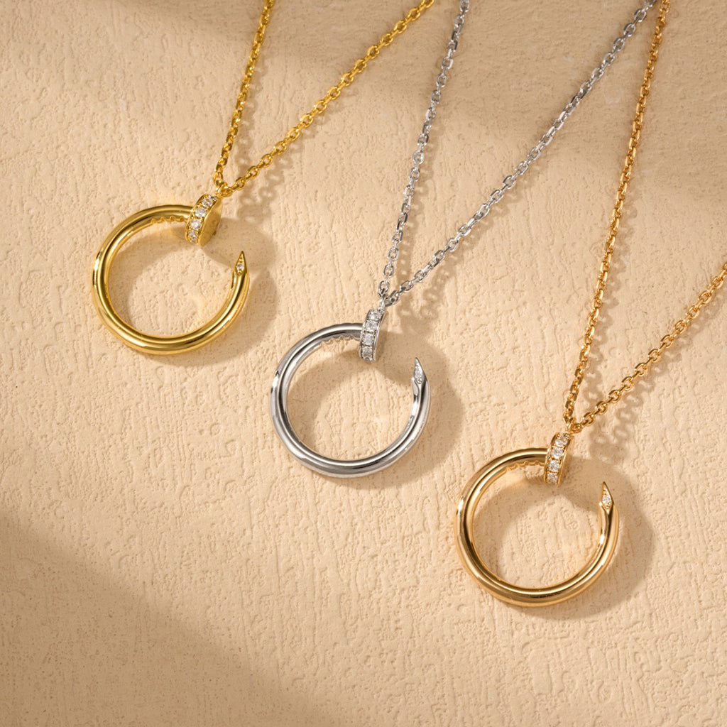 [Royal] JUSTE NECKLACE HALF DIAMOND