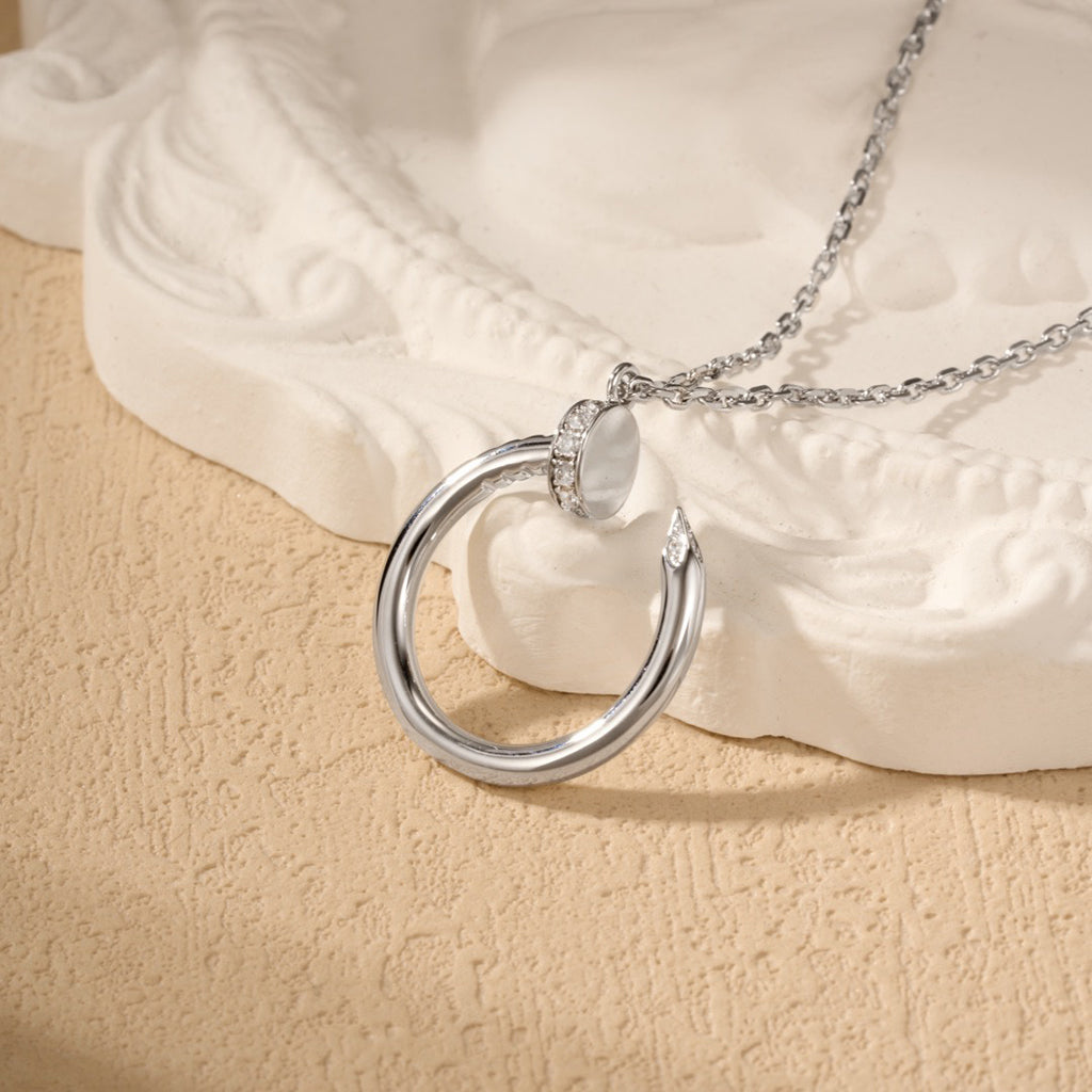 [Royal] JUSTE NECKLACE HALF DIAMOND