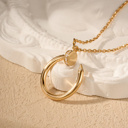 [Royal] JUSTE NECKLACE HALF DIAMOND