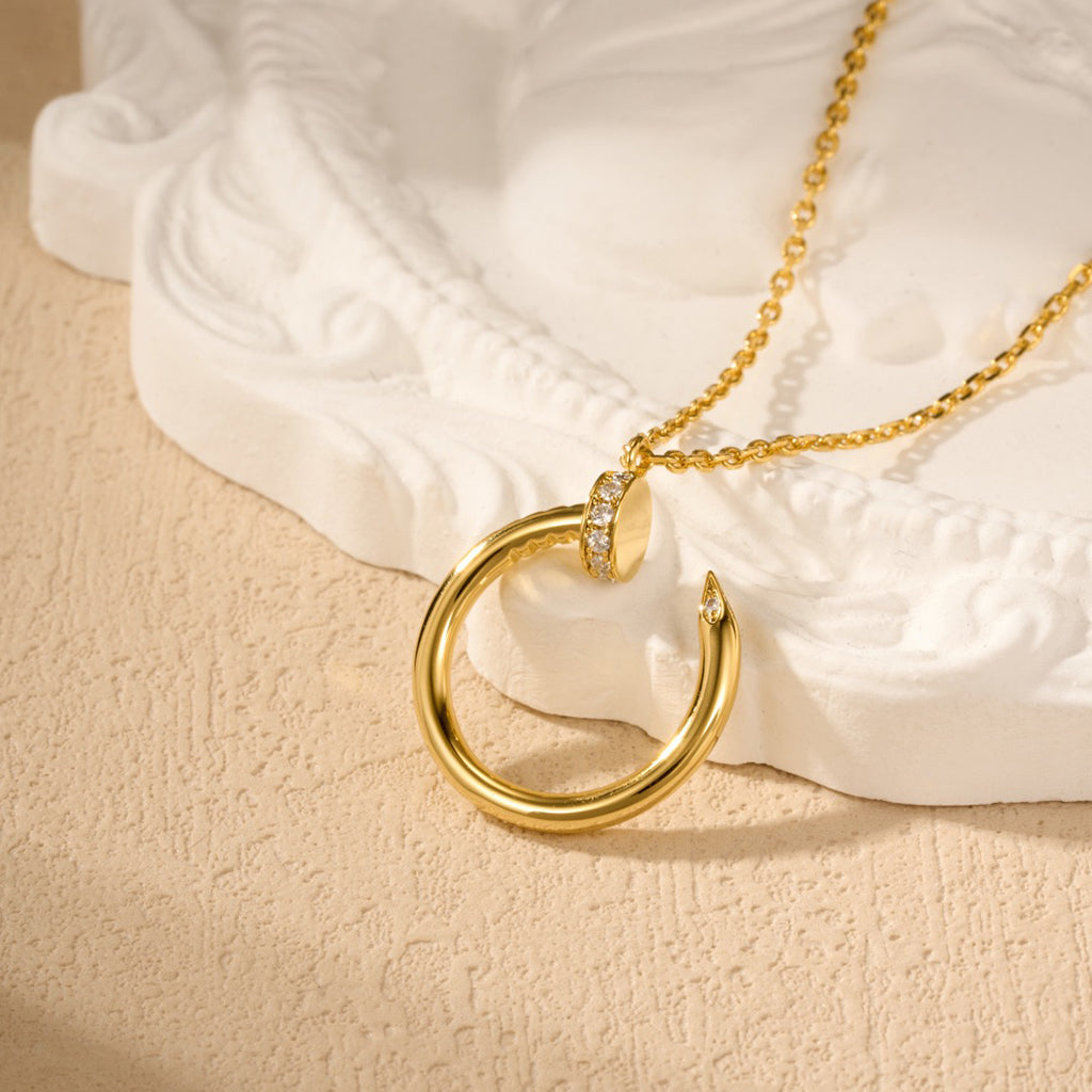 [Royal] JUSTE NECKLACE HALF DIAMOND