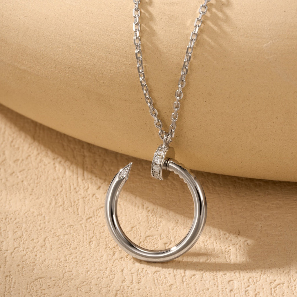 [Royal] JUSTE NECKLACE HALF DIAMOND