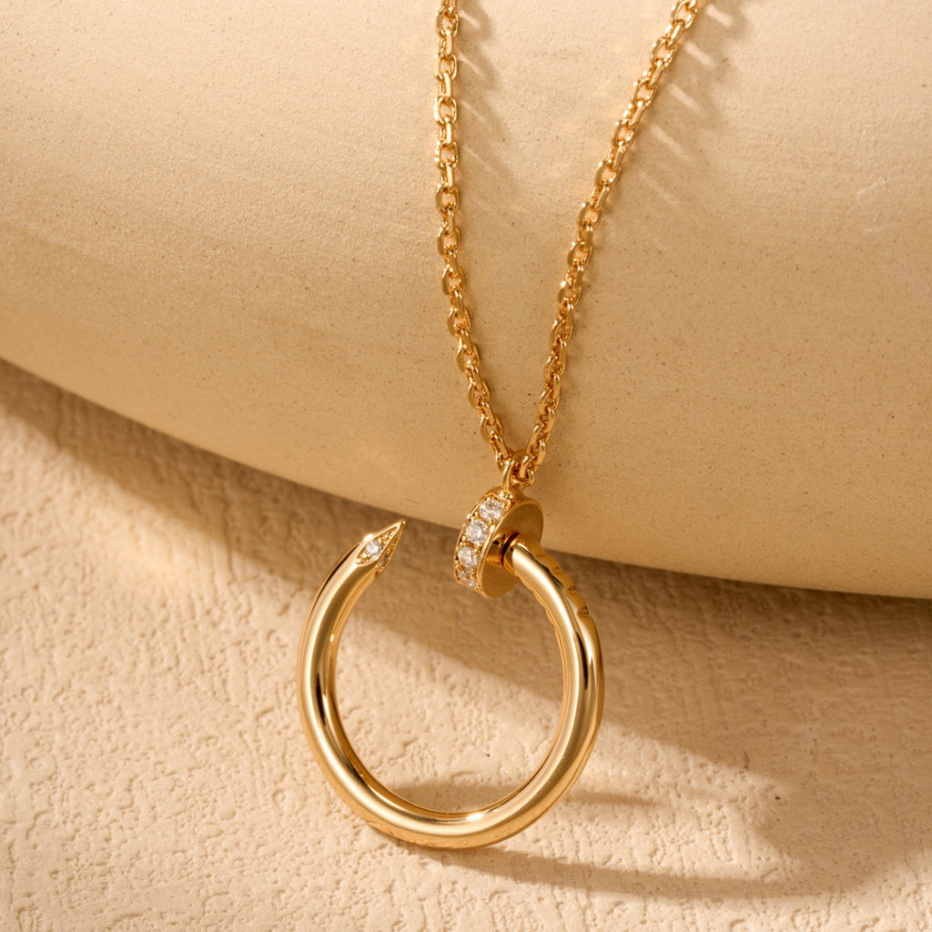 [Royal] JUSTE NECKLACE HALF DIAMOND