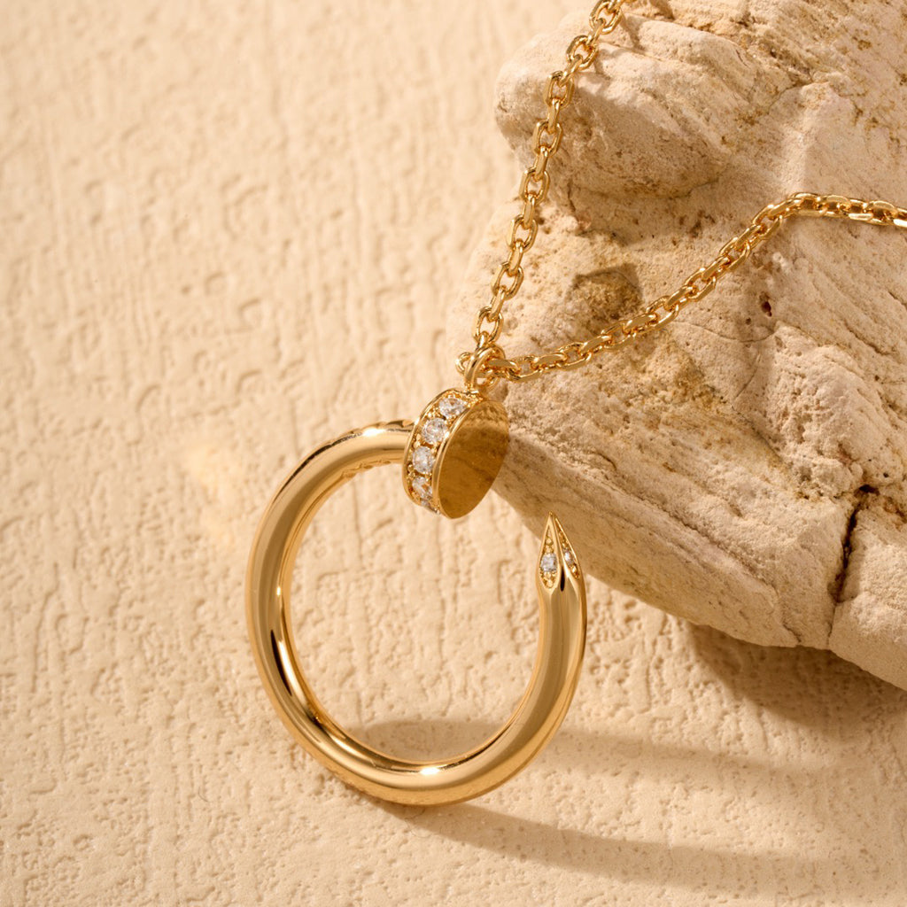 [Royal] JUSTE NECKLACE HALF DIAMOND