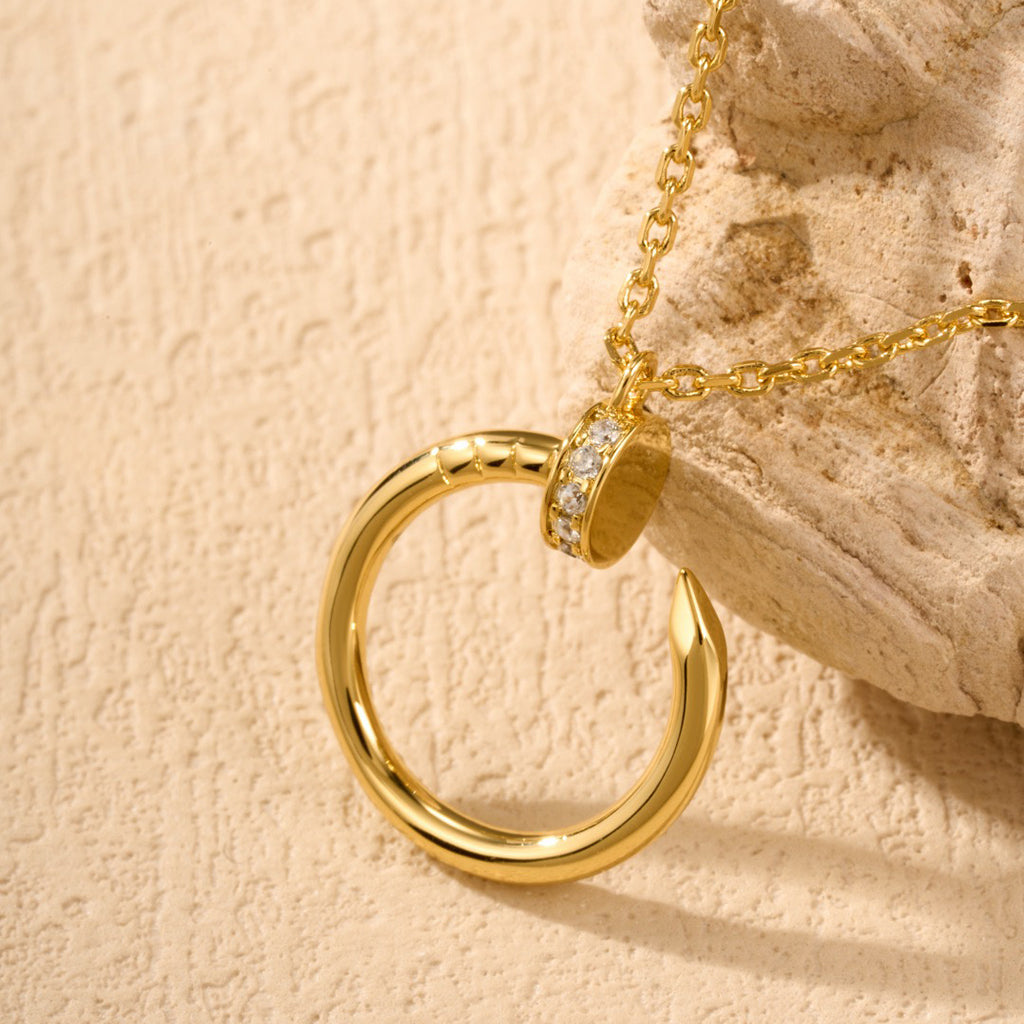 [Royal] JUSTE NECKLACE HALF DIAMOND