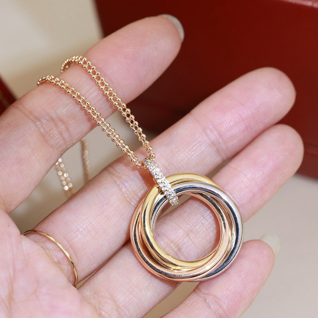 [Royal] TRINITY MEDIUM  DIAMONDS NECKLACE