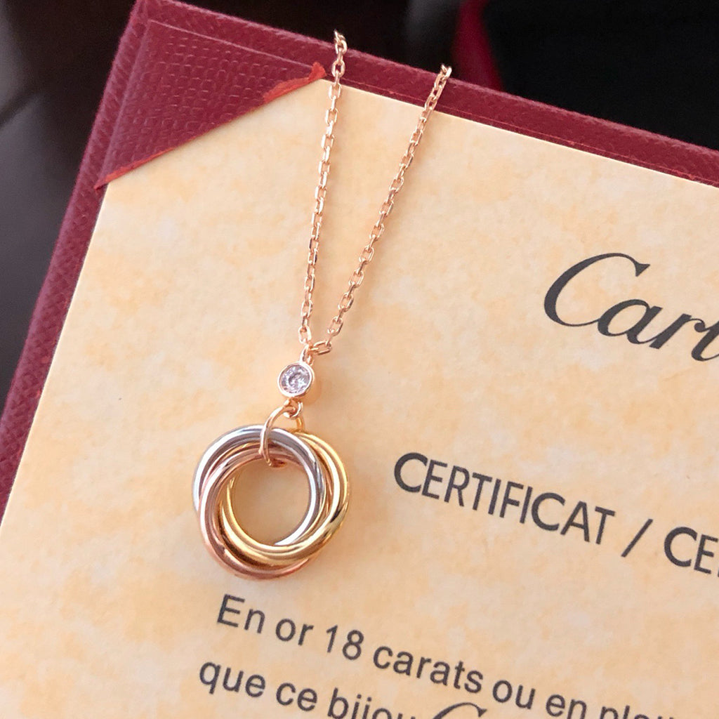[Royal] TRINITY  NECKLACE 1 DIAMOND