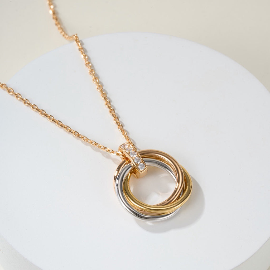 [Royal] TRINITY MEDIUM  DIAMONDS NECKLACE