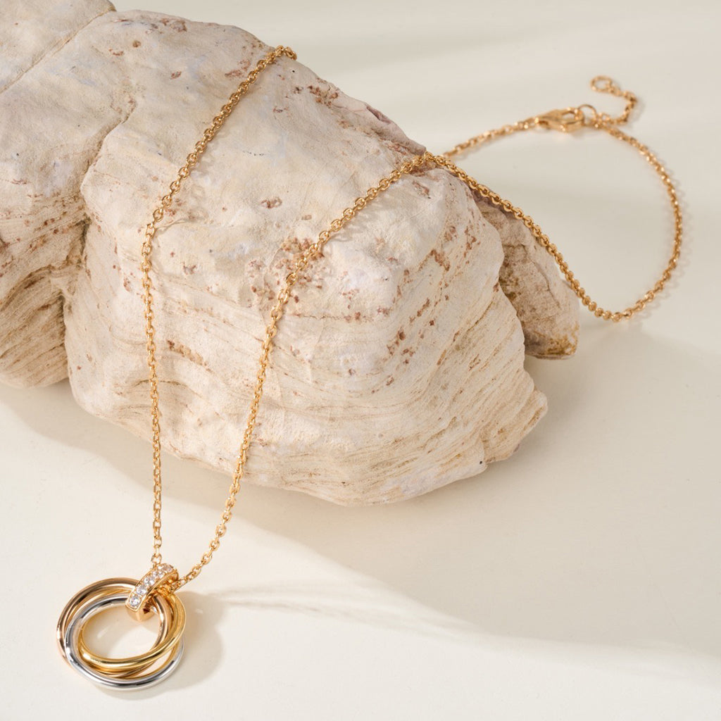 [Royal] TRINITY MEDIUM  DIAMONDS NECKLACE