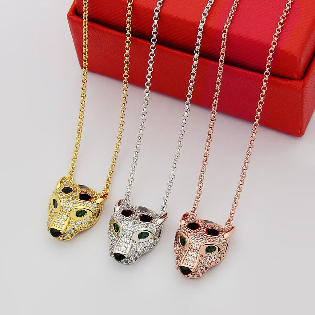 [Royal] PANTHERE FULL DIAMOND NECKLACE