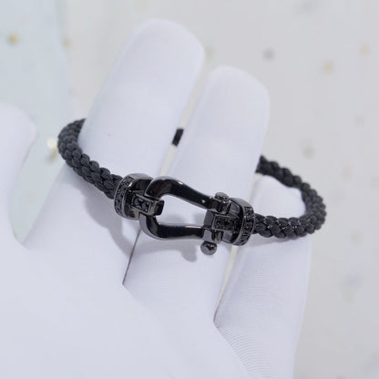 [Royal Jewellery]FORCE LARGE SERIES HORSESHOE BLACK SAMURAI BRACELET