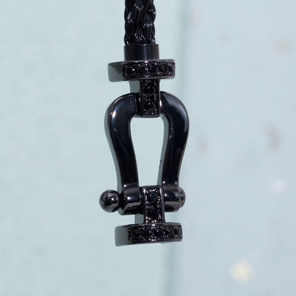 [Royal Jewellery]FORCE LARGE SERIES HORSESHOE BLACK SAMURAI BRACELET