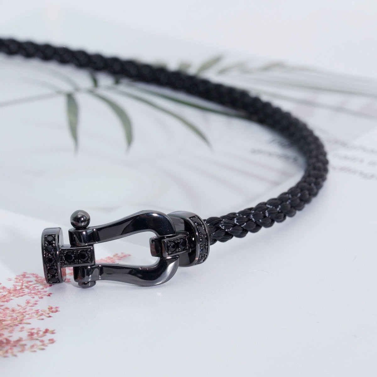 [Royal Jewellery]FORCE LARGE SERIES HORSESHOE BLACK SAMURAI BRACELET