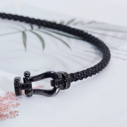 [Royal Jewellery]FORCE LARGE SERIES HORSESHOE BLACK SAMURAI BRACELET
