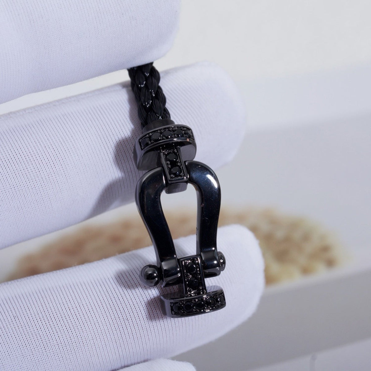 [Royal Jewellery]FORCE LARGE SERIES HORSESHOE BLACK SAMURAI BRACELET