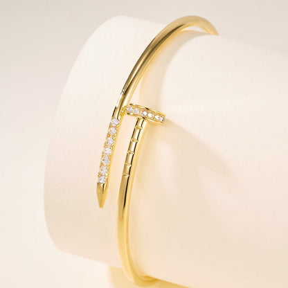 [Royal] JUSTE Diamond & LOVE Diamond Bracelet Stack Set