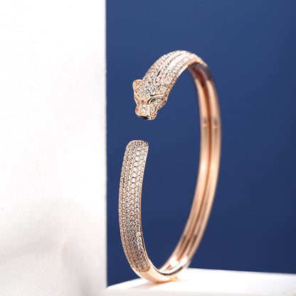 [Royal] PANTHERE FULL DIAMOND OPEN BRACELET