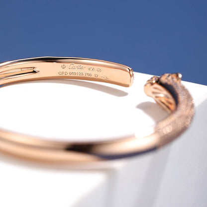 [Royal] PANTHERE FULL DIAMOND OPEN BRACELET
