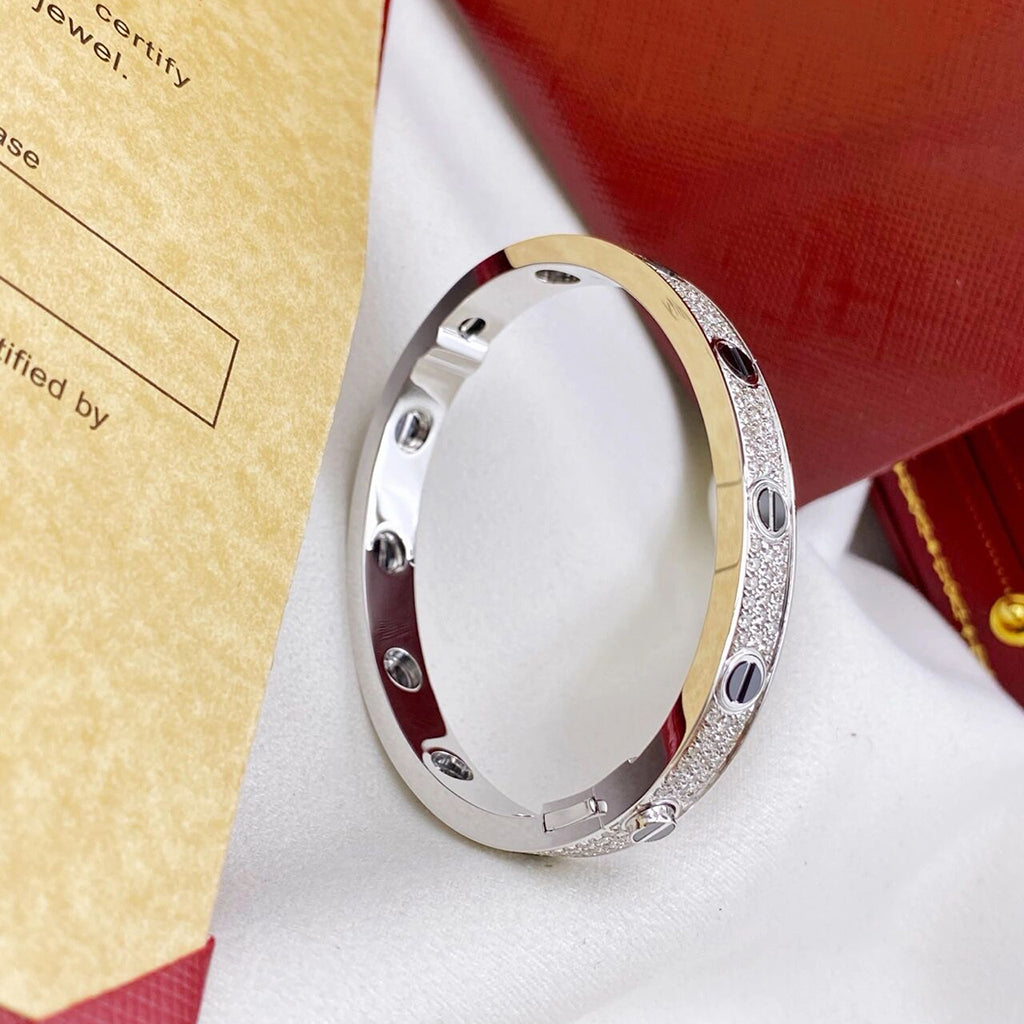 [Royal] LOVE BRACELET 6.1MM DIAMOND-PAVED CERAMIC