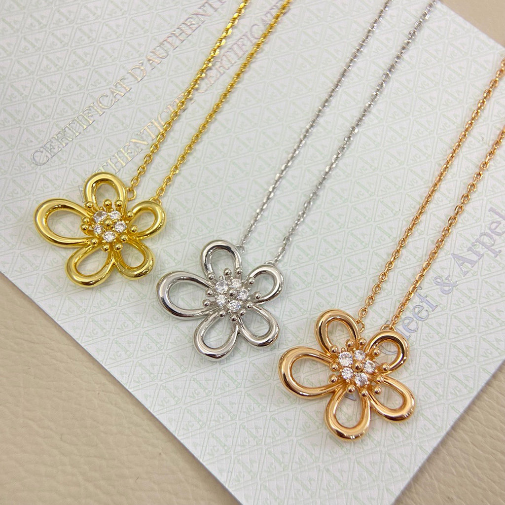 [Royal]FLOWERLACE NECKLACE 5 DIAMONDS