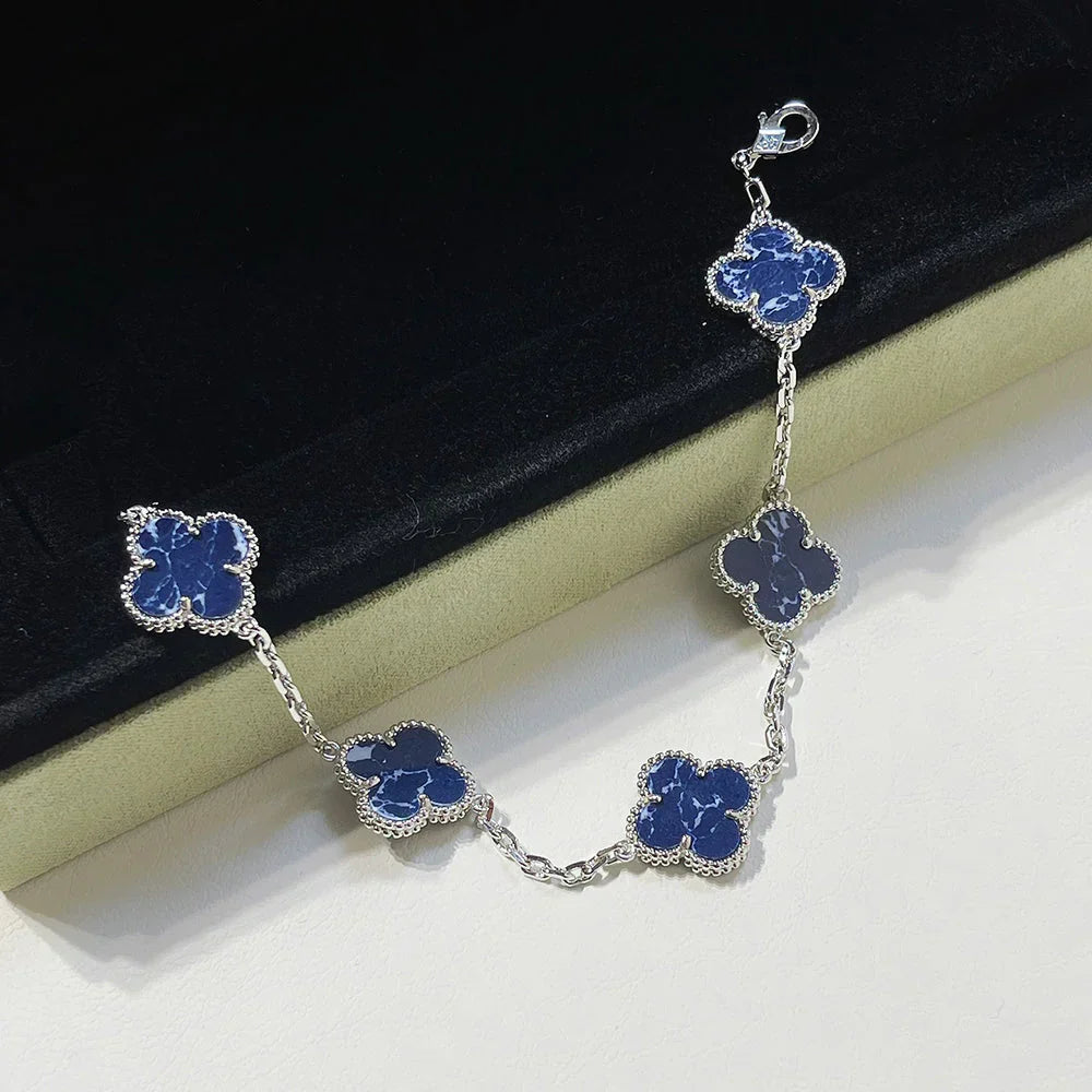 [Royal Jewellery]CLOVER 5 MOTIF PIETERSITE BRACELET COLLECTION