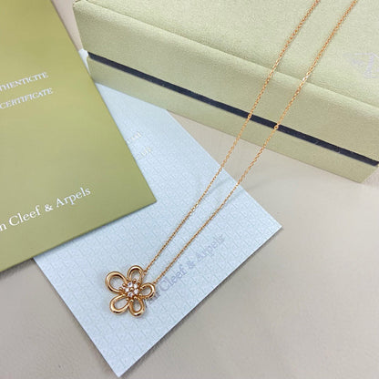 [Royal]FLOWERLACE NECKLACE 5 DIAMONDS