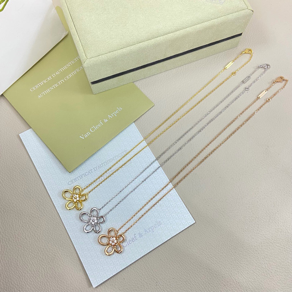 [Royal]FLOWERLACE NECKLACE 5 DIAMONDS