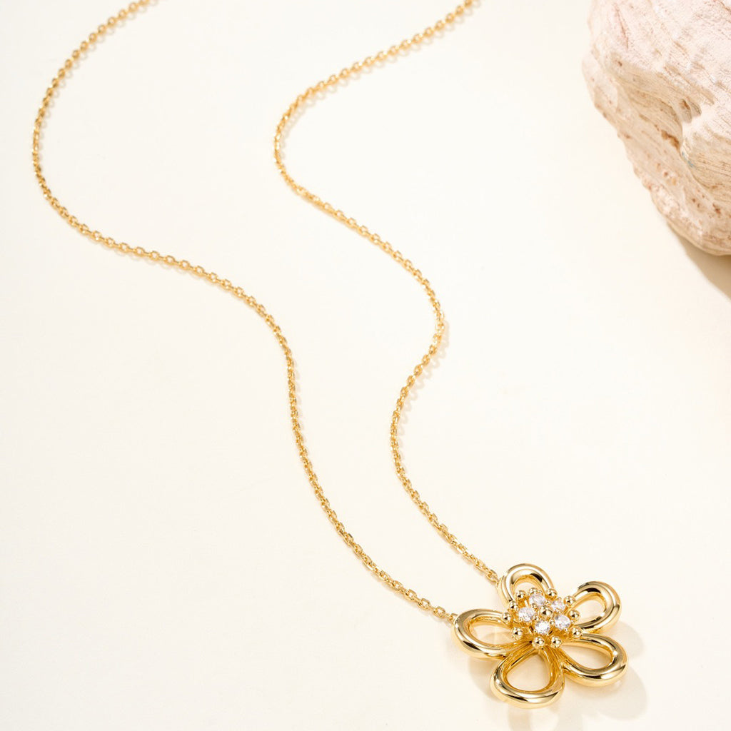 [Royal]FLOWERLACE NECKLACE 5 DIAMONDS