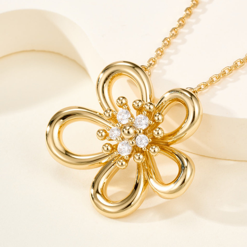 [Royal]FLOWERLACE NECKLACE 5 DIAMONDS