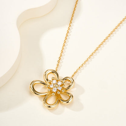 [Royal]FLOWERLACE NECKLACE 5 DIAMONDS