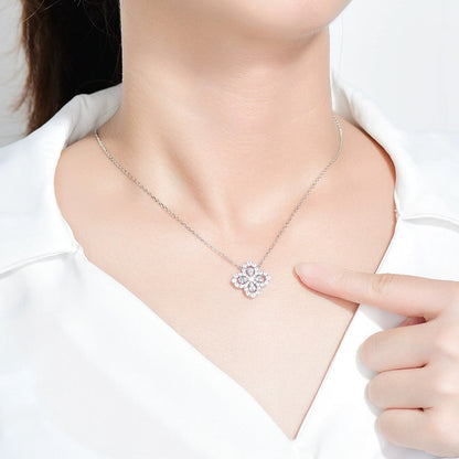 [Royal Jewellery]LOOP NECKLACE FULL MOTIF DIAMOND 16MM MULTIPLE COLORS