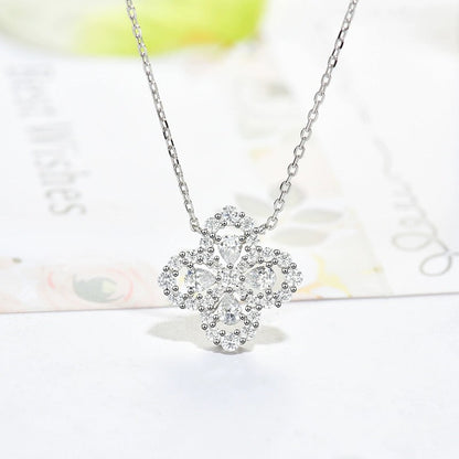 [Royal Jewellery]LOOP NECKLACE FULL MOTIF DIAMOND 16MM MULTIPLE COLORS